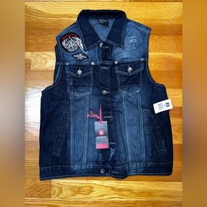 South Pole Mens Denim Vest